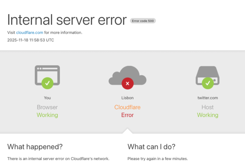 Cloudflare went down, essential services followed
